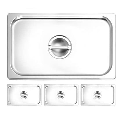  Hotel Pan Full Size Stainless Steel Steam Table Pan, 2.6’’ Deep Chafer Food Pan, Pack Of 6 Stackable Anti-Jam Steam Pan For Hotel, Restaurant Supplies, Party, Buffet And Event Catering