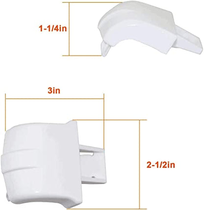 Replace WR2X8345, Door Bar End Cap Replaces, Hotpoint (2 Pack)