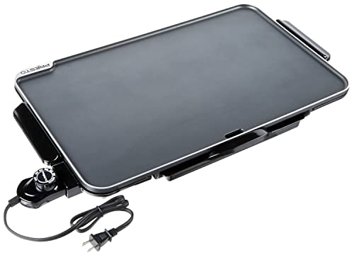 Presto 07072 Slimline Griddle, Black, 22" & 06852 16-Inch Electric Skillet With Glass Cover