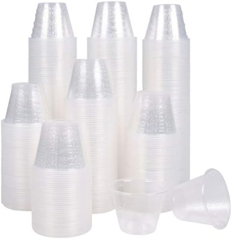  Posable, Graduated, Plastic Medicine Cups - Bulk Set (1000) , 1 Ounce Cups With Volume, Dosage Measure-for Mixed Pills, Liquid Medication Measuring, DIY Arts & Crafts/Mixes, Mouthwash