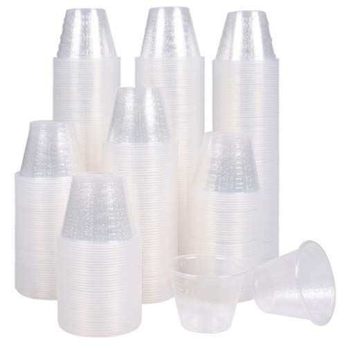  Posable, Graduated, Plastic Medicine Cups - Bulk Set (1000) , 1 Ounce Cups With Volume, Dosage Measure-for Mixed Pills, Liquid Medication Measuring, DIY Arts & Crafts/Mixes, Mouthwash