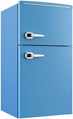 Avanti RMRT30X5R-IS Mini Fridge With Freezer 3 Cu. Ft. Capacity Retro-Styled For Home Office Or Dorm, Manual Defrost And Adjustable Temperature, 3 Cu.Ft, Red