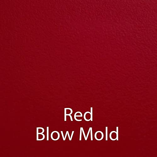  30"x60" Short Commercial Folding Table, Height Adjustable (17"-27") Red Light Weight, Waterproof, Virtually Indestructible Blow Molded Plastic Top, Steel Ladder Frame, Made In The USA