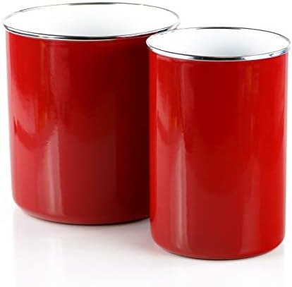  Calypso Basics By Enamel On Steel Utensil Holder, Azure, Standard