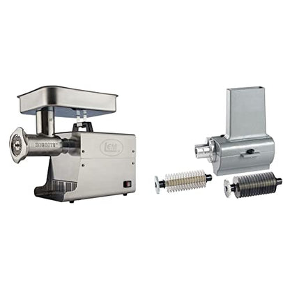  Products 17791 Big Bite #8 .5HP Stainless Steel Electric Meat Grinder, Silver