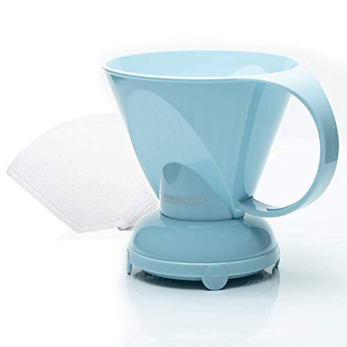  NEW Coffee Dripper Macaron Blue Coffee Maker Safe BPA Free Plastic Hassle-Free Ways Make Manual Pour Over Coffee & Cold Brew, 10 Fl Oz