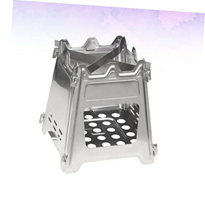  INOOMP 2 Pcs Foldable Backpack Outdoor Accessories Mini Backpack Collapsible Backpack Portable Campfire Stove Wood Stove Camping Ultralight Stove Outdoor Camping Supplies Foldable Stove