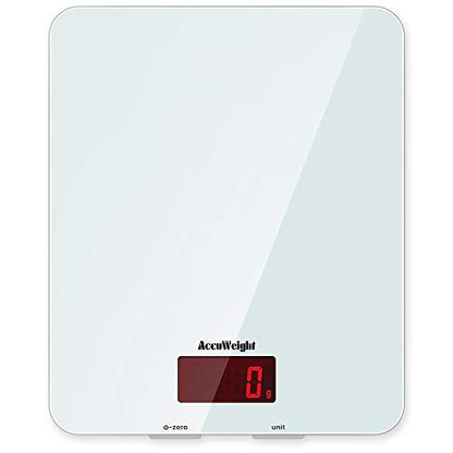  201 Digital Multifunction Meat Food Scale With LCD Display For Baking Kitchen Cooking, 11lb Capacity By 0.1oz, Tempered Glass