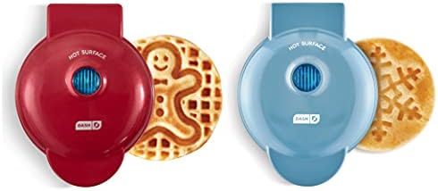 Dash Ash Mini Waffle Maker (2 Pack) For Individual Waffles Hash Browns, Keto Chaffles With Easy To Clean, Non-Stick Surfaces, 4 Inch, Halloween, Orange