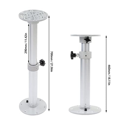  Pwshymi Table Pedestal Leg, 360° Rotatable Anodic Oxidation RV Table Base Stand Aluminum Alloy 460 To 700mm For Home For Yacht For Camper