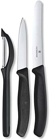Victorinox Swiss Classic 3-Piece Paring Knife With Peeler Set In Red
