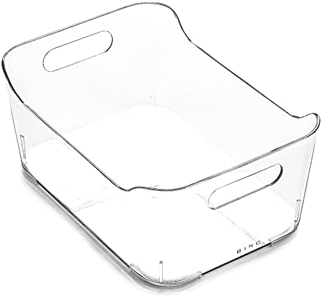  | Plastic Storage Bins, X-Large - 12 Pack | THE SOHO COLLECTION | Multi-Use Organizer Bins | Built-in Handles | BPA-Free | Pantry Organization | Home Organization | Fridge Organizer | Freezer Org