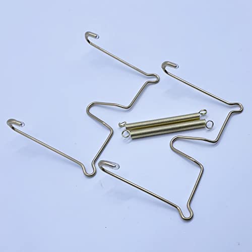  5Pcs 6-Inch Small Invisible Plate Wire Hanger Wall Holders With Protective Rubber Cover For 5" To 7" Decorative Tray