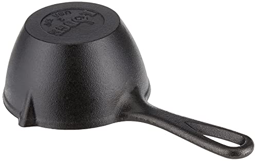 Lodge Cast Iron Silicone Brush Melting Pot, 15.2 Oz, Black