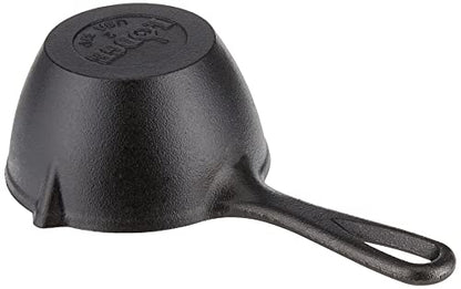 Lodge Cast Iron Silicone Brush Melting Pot, 15.2 Oz, Black