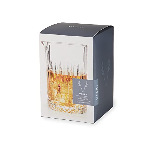  Cocktail Mixing Glass 23 Oz. Crystal Pitcher Pedestal Design Bartending Glasses - Barware Essentials
