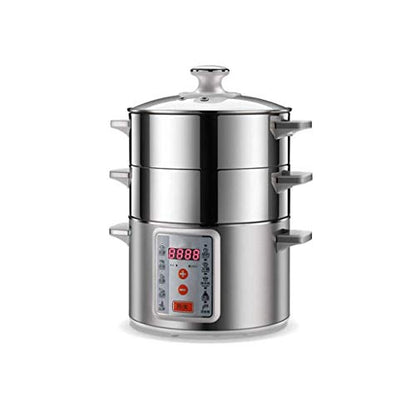  Electric Food Steamer 3 Layer Cooking Pot, 1360W, 11-Liter Capacity, Expected Time Vegetable