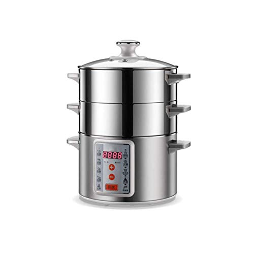  Electric Food Steamer 3 Layer Cooking Pot, 1360W, 11-Liter Capacity, Expected Time Vegetable