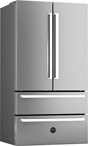  REF36X 36 Inch 4-Door French Door Refrigerator With Ice Maker, Temperature Controlled Drawer, Adjustable Glass Shelves, 1 Folding Glass Shelf, 4 Gallon Door Bins, 2 Dairy Centers And Two Fr