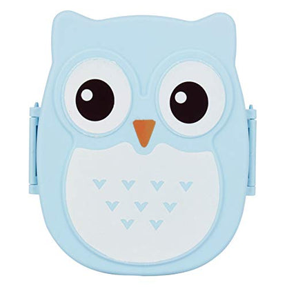  Plastic Portable Cartoon, Owl Lunch Container Box Food Safe Microwave Storage