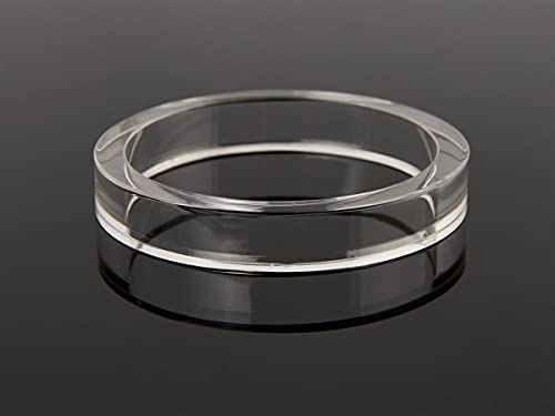  Acrylic Display Case 11'' X 29" With Ring, Black Base, And Lift Off Top For Countertop Use