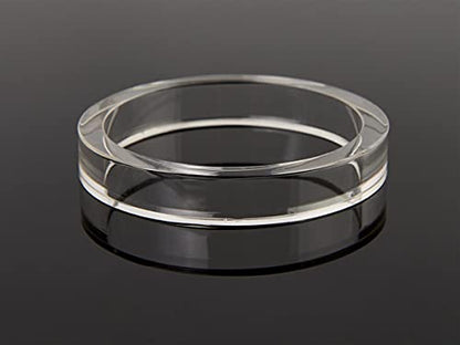  Acrylic Display Case 11'' X 29" With Ring, Black Base, And Lift Off Top For Countertop Use