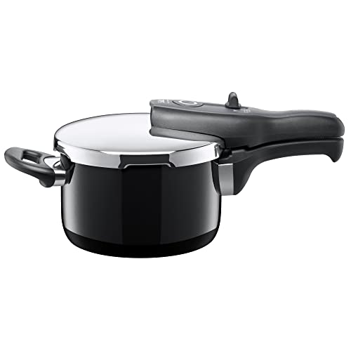 Sicomatic® T-Plus Pressure Cooker 2.5L Without Insert Ø 18 Cm Black Made In Germany Inside Scale Silargan® Functional Ceramic Suitable For Induction Hobs