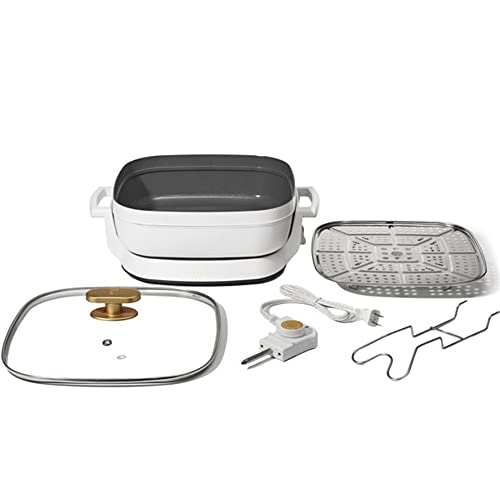 GENERIC 5-in-1 Electric Expandable Skillet, White Icing, Up To 7 QT