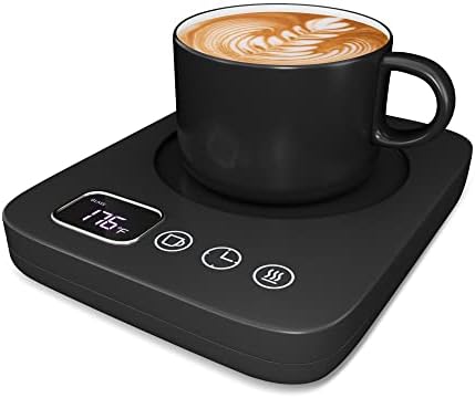  Lectric Coffee Cup Warmer For Desk, Smart Coffee Mug Heater Warmer For Home Office, Warming Plate For Tea, Milk & Candle – ENIGMA (White)