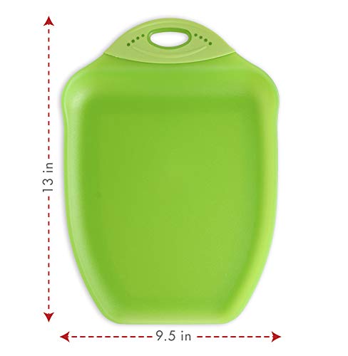  Chop & Scoop Cutting Board, 9.5 By 13 Inches, Solid Green