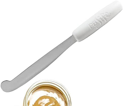  ! The Ultimate PB Knife. Stir, Scrape, And Clean The BIG Jars (White, 1)