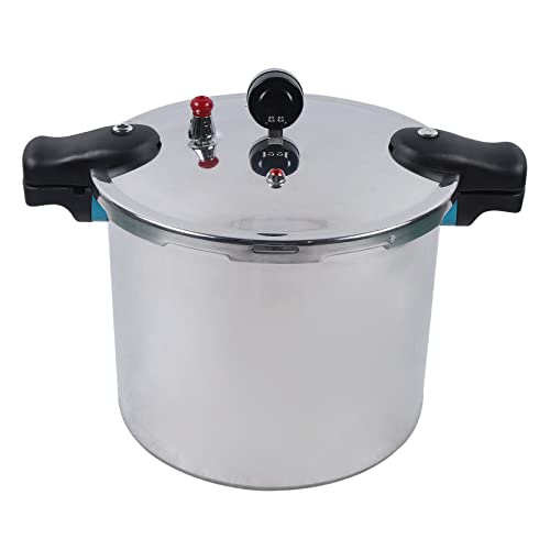  22L Thickened Explosion Proof Pressure Cooker,Large Capacity Pressure Cooker,Pressure Cooker,Rice Cooker,Rice Maker Cooker,Stainless Steel Rice Cooker,Silver Cylindrical Polished Process