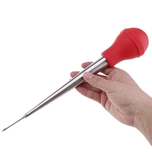  Turkey Baster Syringe For Cooking, Baster Syringe For Thanksgiving, Stainless Steel Turkey Baster With Needles And Cleaning Brush