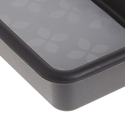  Rubbermaid No-Slip Large, Silverware Tray Organizer, Black With Gray