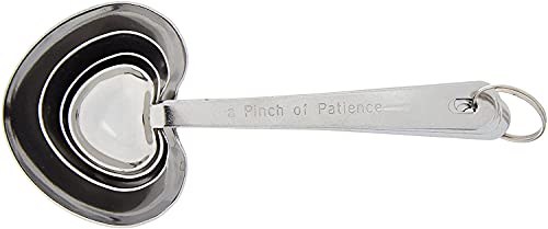  Love Beyond Measure Spoons, Heart Shaped Measuring Spoons, Stainless Steel