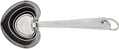  Love Beyond Measure Spoons, Heart Shaped Measuring Spoons, Stainless Steel