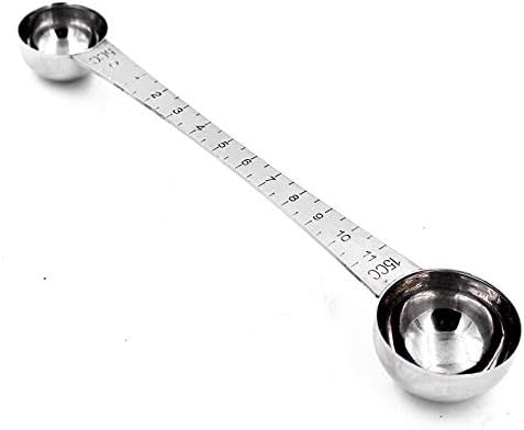  Coffee Scoop 5ml & 15ml Long Handle Stainless Steel Teaspoon & Tablespoon 1pc (1Tsp & 1Tbsp) With Tick Mark For Coffee Or Baking