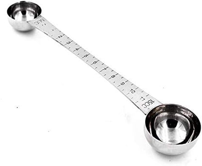  Coffee Scoop 5ml & 15ml Long Handle Stainless Steel Teaspoon & Tablespoon 1pc (1Tsp & 1Tbsp) With Tick Mark For Coffee Or Baking