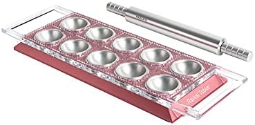 Marcato Arcato Atlas Ravioli Tablet Pasta Maker, Made In Italy, Silver, Makes 10 2-Inch Squares, 14 X 8.5