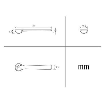 GENERIC 250 Mg Clear Classic Plastic Measuring Spoons Small Plastic Teaspoons For Powders And Granules, Coffee, Pet Food Coffee Scoop Measuring Scoops - Pack Of 10 (0.5 Ml)