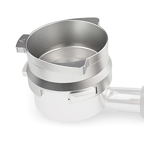  54mm Espresso Dosing Funnel For Breville Barista Portafilters (Aluminum Alloy-Silver)