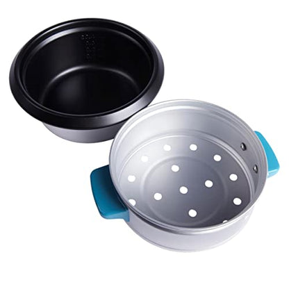 GENERIC Kitchen HQ 2-Cup Multi-Cooker And Steamer Set W/Spoon & Measuring Cup (Renewed)