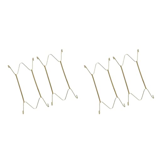  4pcs Invisible Wall Hanging Plate Hook Hanger Dish Display Holder W Shape