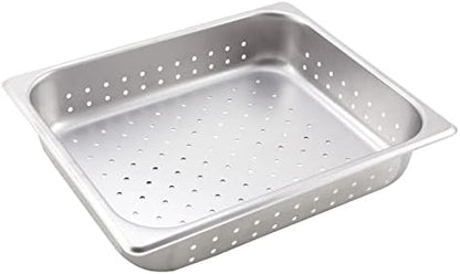  Winco 2 1/2-Inch Anti-Jamming Steam Pan, Half, 24-Gauge
