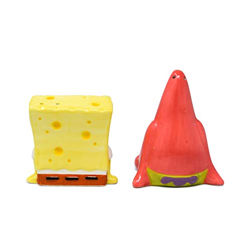  And Patrick Salt And Pepper Shaker Set - Hand Painted, Ceramic, 2-Piece Set, Home And Kitchen Utensils, Homeware, Refillable