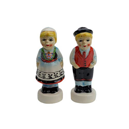  Norwegian Kissing Couple Collectible Ceramic Salt And Pepper Shakers Set By E.H.G