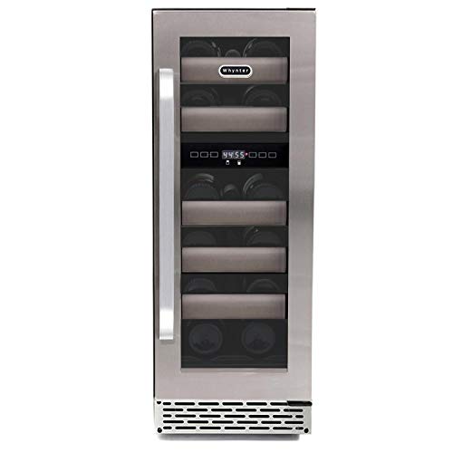  BWR-171DS 17 Bottle Stainless Steel Dual Zone Built Wine Refrigerators-Elite Series With Seamless Doors