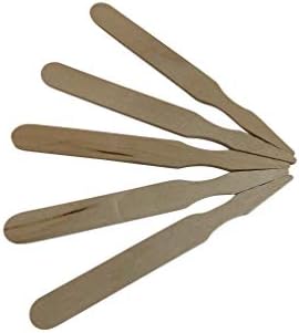  KingSeal 3.5 Inch Natural Birch Wood Steak Markers, Heat Stamped, MED Well, Eco-Friendly, Bulk Pack - 500 Count Per Box