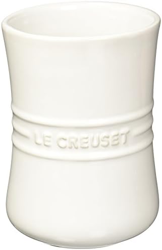  Le Creuset Stoneware Utensil Crock, 1 Qt., White