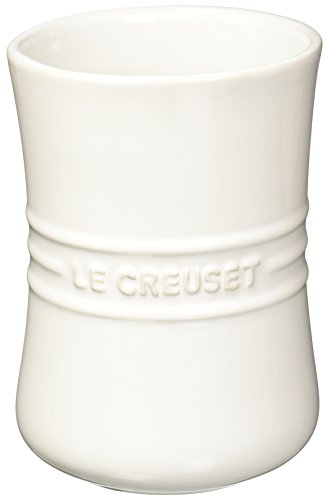  Le Creuset Stoneware Utensil Crock, 1 Qt., White